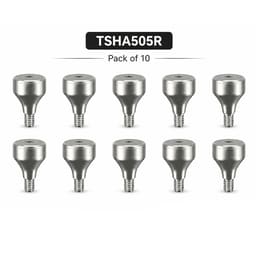 Dentaltech Healing Abutments Regular ? 5.0mm X 5.0mm - Osstem | Dentium | DIO | Cowellmedi | Neobiotech | Dentis Compatible (TSHA 505R) (Pack of 10)