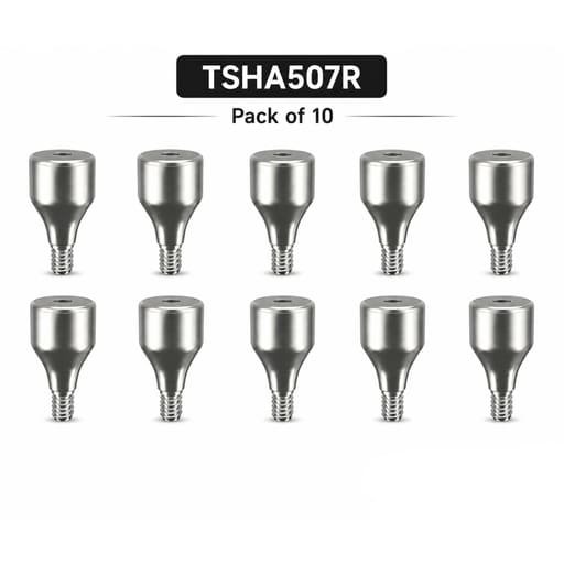 Dentaltech Healing Abutments Regular ? 5.0mm X 7.0mm - Osstem | Dentium | DIO | Cowellmedi | Neobiotech | Dentis Compatible (TSHA 507R) (Pack of 10)