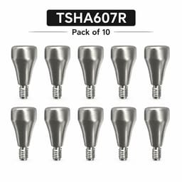 Dentaltech Healing Abutments Regular ?6.0mm X 7.0mm - Osstem | Dentium | DIO | Cowellmedi | Neobiotech | Dentis Compatible (Pack of 10)