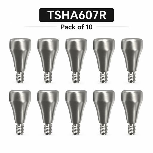 Dentaltech Healing Abutments Regular ?6.0mm X 7.0mm - Osstem | Dentium | DIO | Cowellmedi | Neobiotech | Dentis Compatible (Pack of 10)