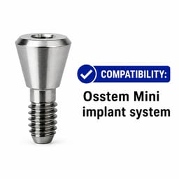 Dentaltech Implant Cover Screw Mini ∅3.5mm X 0.4mm - Osstem Mini Compatible (GSCS 35) (Pack of 10) - 2