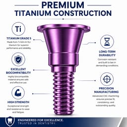 Dentaltech Implant Cover Screw NP - Nobel Biocare NP Implant Compatible (Pack of 10) - 3