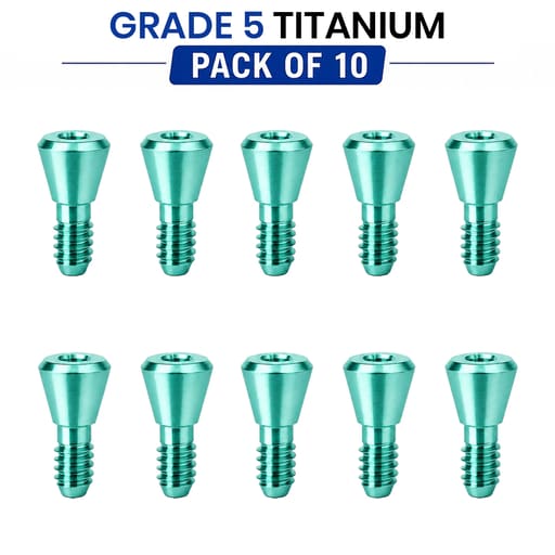Dentaltech Implant Cover Screw Regular ∅4.5mm X 0.4mm - Osstem | Dentium | DIO | Cowellmedi | Neobiotech | Dentis Compatible (GSCS40G) (Pack of 10)