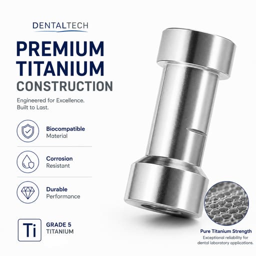 Dentaltech Implant Lab Analog ?4.5mm - Dentium Superline / Dio/ Megagen / Dentis/ CoWellMedi Implant Compatible (Pack of 10)