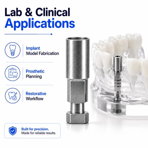 Dentaltech Implant Lab Analog - Adin | Noris | MIS | AB Dental Compatible (Pack of 10)