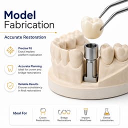 Dentaltech Implant Lab Analogs - Nobel Biocare Implant Compatible (Pack Of 10) - 7