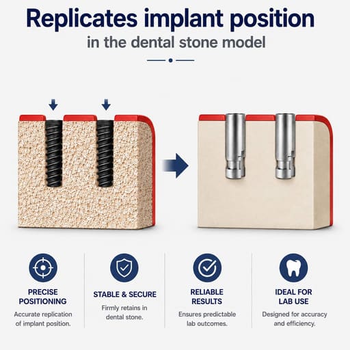Dentaltech Lab Analog ?3.5mm - Straumann NC Implant Compatible (Pack of 10)