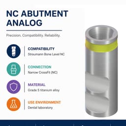 Dentaltech Lab Analog ?3.5mm - Straumann NC Implant Compatible (Pack of 10) - 4