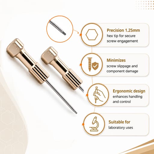 Dentaltech Lab Hex Driver 1.25mm - Adin | Noris | MIS | AB Dental Implant Compatible