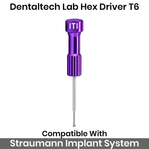 Dentaltech Lab Hex Driver T6 - Straumann Implant Compatible