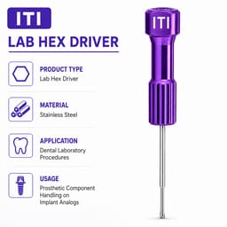 Dentaltech Lab Hex Driver T6 - Straumann Implant Compatible - 4
