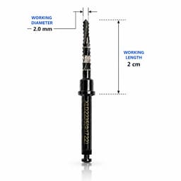 Dentaltech Lindemann Drill 2.0mm DLC Coated - 2