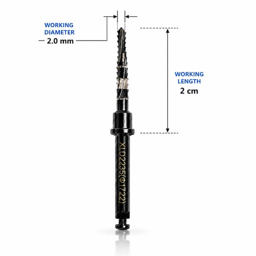 Dentaltech Lindemann Drill 2.0mm DLC Coated