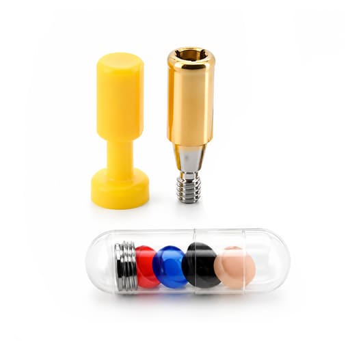 Dentaltech Locator Abutment Mini G/H2.0mm - Osstem Mini Implant Compatible - Full Set