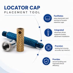 Dentaltech Locator Core Tool - Dentium Superline Implant Compatible - 4