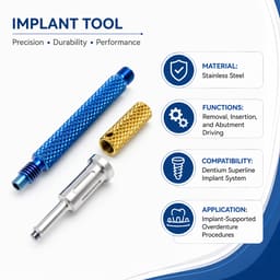 Dentaltech Locator Core Tool - Dentium Superline Implant Compatible - 5
