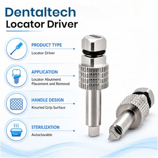 Dentaltech Locator Driver - Osstem Implant Compatible