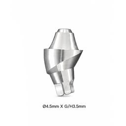 Dentaltech Multi Unit 17° Angular Abutment ?4.5mm X G/H3.5mm - Nobel Biocare NP Implant Compatible - 2