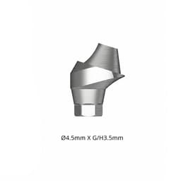 Dentaltech Multi Unit 17° Angular Abutment ?4.5mm X G/H3.5mm - Nobel Biocare NP Implant Compatible - 1