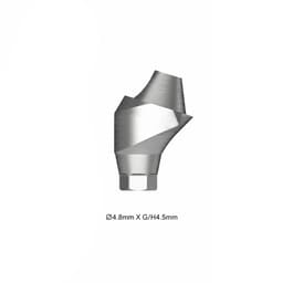 Dentaltech Multi Unit 17° Angular Abutment ?4.8mm X G/H4.5mm - Nobel Biocare RP Implant Compatible