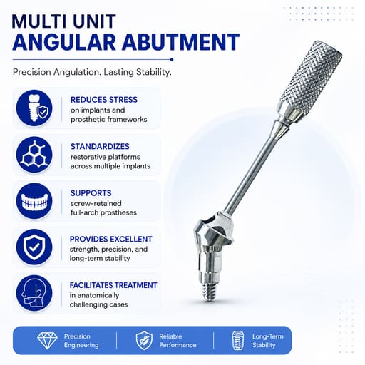 Dentaltech Multi Unit 30° Angular Abutment - Straumann RC Implant Compatible