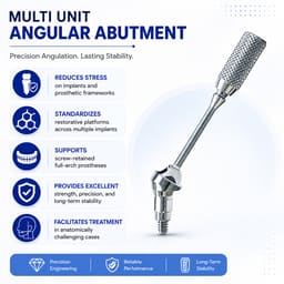Dentaltech Multi Unit 30° Angular Abutments - Straumann NC Implant Compatible - 6