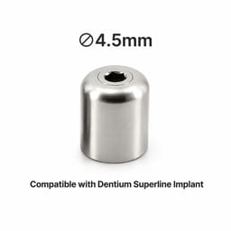 Dentaltech Multi Unit Healing Cap ?4.5mm - Dentium Superline Implant Compatible (Pack of 10) - 3