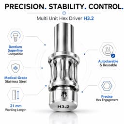 Dentaltech Multi Unit Hex Driver H3.2 - Dentium Superline Implant Compatible - 2