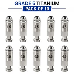 Dentaltech Multi Unit Lab Analog ?4.5mm - Dentium Superline Implant Compatible (Pack of 10) - 1