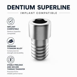 Dentaltech Multi Unit Screw ∅4.5mm - Dentium Superline Implant Compatible (Pack of 1) - 2