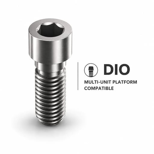 Dentaltech Multi Unit Screw - DIO Implant Compatible (Pack of 10)