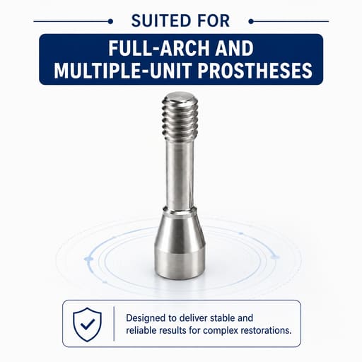 Dentaltech Multi Unit Screw - ICX Implant Compatible (Pack of 10)