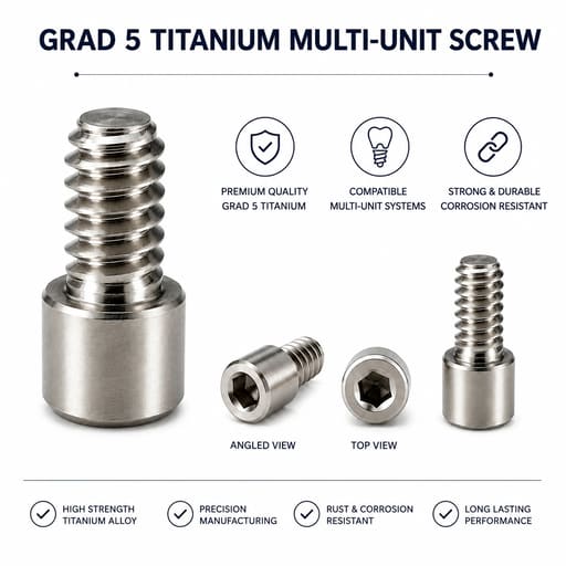Dentaltech Multi Unit Screw - MIS Implant Compatible (Pack of 10)