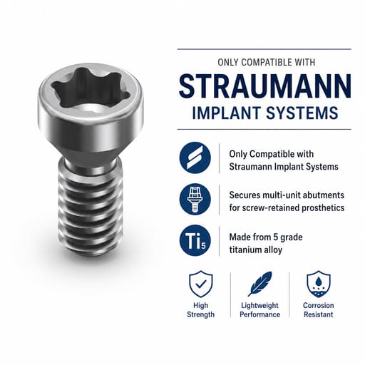 Dentaltech Multi Unit Screw - Straumann Implant Compatible (Pack of 10)