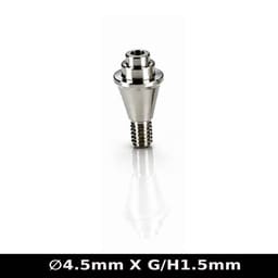 Dentaltech Multi Unit Straight Abutment ∅4.5mm X G/H1.5mm - Nobel Biocare RP Implant Compatible