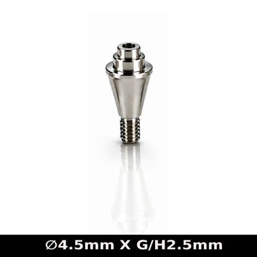 Dentaltech Multi Unit Straight Abutment ∅4.5mm X G/H2.5mm - Nobel Biocare RP Implant Compatible