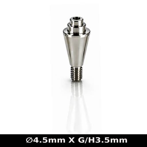 Dentaltech Multi Unit Straight Abutment ∅4.5mm X G/H3.5mm - Nobel Biocare RP Implant Compatible