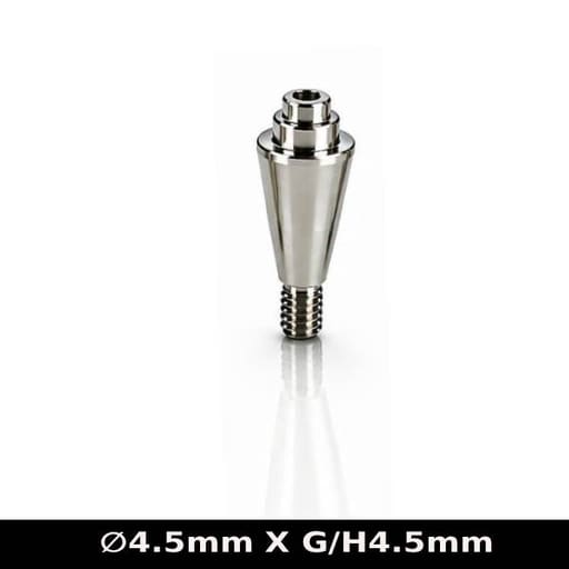 Dentaltech Multi Unit Straight Abutment ?4.5mm X G/H4.5mm - Nobel Biocare RP Implant Compatible
