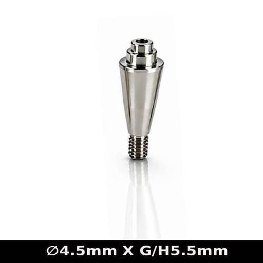 Dentaltech Multi Unit Straight Abutment ?4.5mm X G/H5.5mm - Nobel Biocare RP Implant Compatible