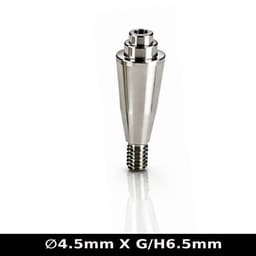 Dentaltech Multi Unit Straight Abutment ?4.5mm X G/H6.5mm - Nobel Biocare RP Implant Compatible
