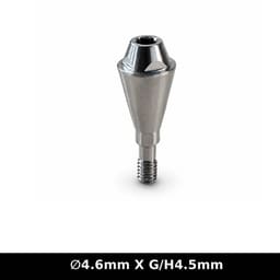 Dentaltech Multi Unit Straight Abutment ?4.6mm X G/H4.5mm - Straumann NC Implant Compatible