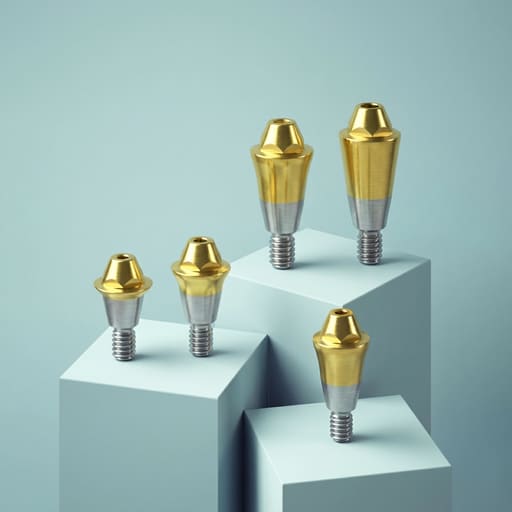 Dentaltech Multi Unit Straight Abutments Mini - Osstem | Dentium | DIO | Cowellmedi | Neobiotech | Dentis Compatible