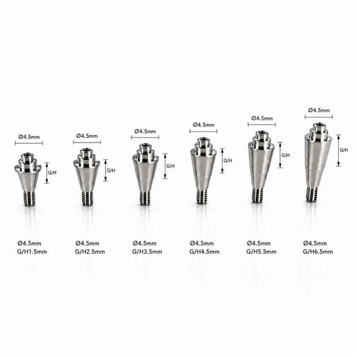 Dentaltech Multi Unit Straight Abutments - Nobel Biocare RP Implant Compatible