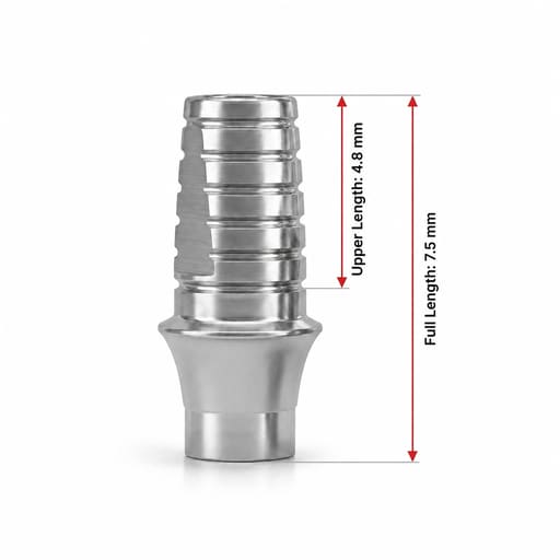 Dentaltech Nobel Compatible Ti Base - NP - Non Hex