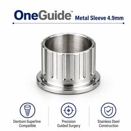 Dentaltech OneGuide Metal Sleeve ∅4.9mm - Dentium Superline Implant Compatible (Pack of 10) - 2