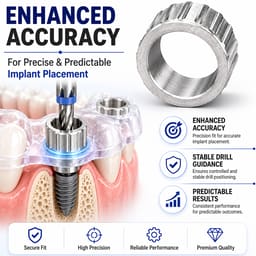 Dentaltech OneGuide Metal Sleeve ∅4.9mm - Dentium Superline Implant Compatible (Pack of 10) - 5