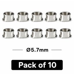 Dentaltech OneGuide Metal Sleeve ∅5.7mm - Osstem Implant Compatible (Pack of 10)