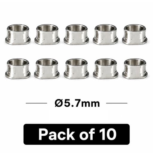 Dentaltech OneGuide Metal Sleeve ∅5.7mm - Osstem Implant Compatible (Pack of 10)