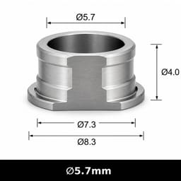 Dentaltech OneGuide Metal Sleeve - Osstem Implant Compatible (Pack of 10) - 6