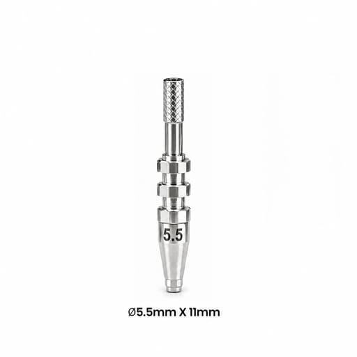 Dentaltech Open Tray Impression Coping ?5.5mm X 11mm - Dentium Superline / Dio/ Megagen / Dentis/ CoWellMedi Implant Compatible